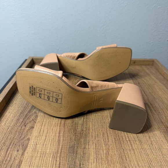 Everlane The Day Twist Heel Blush Tan Leather Womens Size‎ 5.5 - Picture 7 of 8